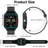 Nouveauté Montre Connectée Mixte, Écran Rectangulaire, Bracelet en Silicone, Très intuitive, Nombreuses Fonctions, Compatible sy