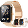 Montre Intelligente Femme avec Appel, 1,85" Smartwatch Automatique Homme, Podomètre/Moniteur Sommeil/Cardiofrequenzimetro, 120+ 