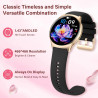 Smartwatch Homme Femme Rond avec Fonction Appels, Écran AMOLED de 1,34", Montre Fitness Tracker, Plus de 120 Modes Sport Podomèt