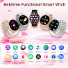Smartwatch Homme Femme Rond avec Fonction Appels, Écran AMOLED de 1,34", Montre Fitness Tracker, Plus de 120 Modes Sport Podomèt