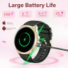 Smartwatch Homme Femme Rond avec Fonction Appels, Écran AMOLED de 1,34", Montre Fitness Tracker, Plus de 120 Modes Sport Podomèt
