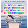 Montre connectée femme, 1.85'' smartwatch avec appel bleutooth, 19 modes sportifs, moniteur de fréquence cardiaque/spo2/sommeil/
