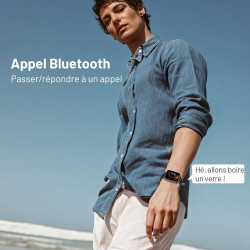 Montre Connectée Homme Femme - Appels Entrants/Sortants - Écran Tactile HD 1,83"Suivi d'activité avec Fréquence Cardiaque, Somme