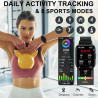 Montre Connectée Femme Repondre Appel 1.69" Smartwatch Fréquence Cardiaque Sommeil SpO2 Fonction Féminine Notification Intellige