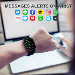 Montre Connectée Femme Repondre Appel 1.69" Smartwatch Fréquence Cardiaque Sommeil SpO2 Fonction Féminine Notification Intellige