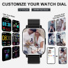 Montre Connectée Femme Repondre Appel 1.69" Smartwatch Fréquence Cardiaque Sommeil SpO2 Fonction Féminine Notification Intellige