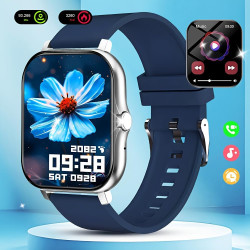 Montre Connectée Compatible avec iPhone et Android, Écran Tactile 4,5 cm, Dimensions 24,5 x 3,4 x 1,1 cm