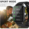Montre Connectée Compatible avec iPhone et Android, Écran Tactile 4,5 cm, Dimensions 24,5 x 3,4 x 1,1 cm