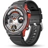 Popglory 1,43" amoled montre connectée, 110+ sports smartwatch femme homme avec appel bleutooth, fréquence cardiaque, tension ar