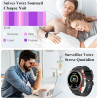 Popglory 1,43" amoled montre connectée, 110+ sports smartwatch femme homme avec appel bleutooth, fréquence cardiaque, tension ar