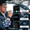 Montre Connectée Homme, avec 2 Bracelets Réglables, avec la Fonction D'appel et L'assistant Vocal, 100+ Modes Sportifs, Style d'