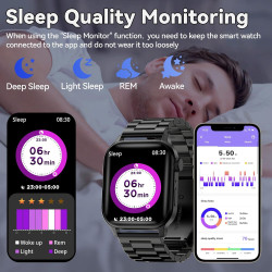 Montre Connectée Homme, avec 2 Bracelets Réglables, avec la Fonction D'appel et L'assistant Vocal, 100+ Modes Sportifs, Style d'