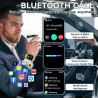Montre connectée homme, 1.85" hd smartwatch avec appels bleutooth, 100+ modes sportifs, bracelet d'activité sommeil, étanchéité 