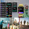 Montre connectée homme, 1.85" hd smartwatch avec appels bleutooth, 100+ modes sportifs, bracelet d'activité sommeil, étanchéité 