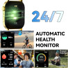 Montre connectée homme, 1.85" hd smartwatch avec appels bleutooth, 100+ modes sportifs, bracelet d'activité sommeil, étanchéité 