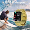 Montre connectée homme, 1.85" hd smartwatch avec appels bleutooth, 100+ modes sportifs, bracelet d'activité sommeil, étanchéité 