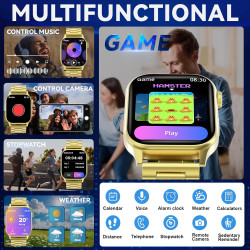 Montre connectée homme, 1.85" hd smartwatch avec appels bleutooth, 100+ modes sportifs, bracelet d'activité sommeil, étanchéité 