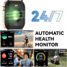 Montre Connectée Homme Femme, avec 2 Bracelets Réglables, la Fonction D'appel et L'assistant Vocal, 100+ Modes Sportifs, Smartwa