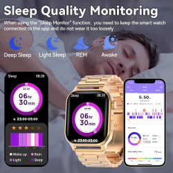 Montre Connectée Homme Femme, avec 2 Bracelets Réglables, la Fonction D'appel et L'assistant Vocal, 100+ Modes Sportifs, Smartwa
