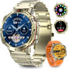 Montre Connectée Homme, avec 2 Bracelets, Smartwatch, 100+ Modes Sportifs, Cardiaque 24/7, Surveillance du Sommeil, Téléphone et