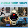 Montre Connectée Homme, avec 2 Bracelets, Smartwatch, 100+ Modes Sportifs, Cardiaque 24/7, Surveillance du Sommeil, Téléphone et