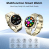 Montre Connectée Homme, avec 2 Bracelets, Smartwatch, 100+ Modes Sportifs, Cardiaque 24/7, Surveillance du Sommeil, Téléphone et