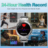 Montre Connectée Homme, avec 2 Bracelets, Smartwatch, 100+ Modes Sportifs, Cardiaque 24/7, Surveillance du Sommeil, Téléphone et