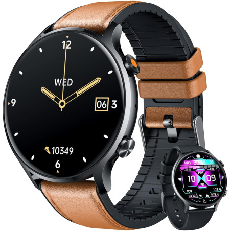 Montre Connectée Homme Smartwatch Sport - Repondre Appel 1.39'' Étanche Écran Tactile Bracelet Connectee avec Moniteur de Sommei