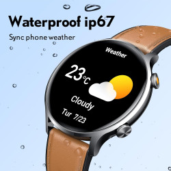 Montre Connectée Homme Smartwatch Sport - Repondre Appel 1.39'' Étanche Écran Tactile Bracelet Connectee avec Moniteur de Sommei