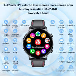 Montre Connectée Homme Smartwatch Sport - Repondre Appel 1.39'' Étanche Écran Tactile Bracelet Connectee avec Moniteur de Sommei