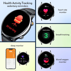 Montre Connectée Homme Smartwatch Sport - Repondre Appel 1.39'' Étanche Écran Tactile Bracelet Connectee avec Moniteur de Sommei