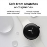 Google Pixel - Montre intelligente Android Fitbit - Suivi d'activité et fréquence cardiaque - Boîtier en acier inoxydable noir -