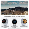 Garmin fēnix® 8 – montre gps multisports amoled - argent avec bracelet en silicone blanc - 43 mm