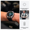 Garmin fēnix e - montre gps multisports amoled – acier argent avec bracelet noir
