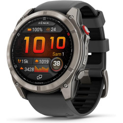 Garmin fēnix® 8 Pro, 51mm AMOLED - Montre connectée GPS Multisports avec Technologie inReach intégrée - Sapphire, Titane, Titani