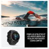 Garmin fēnix e - montre gps multisports amoled – acier gris avec bracelet noir