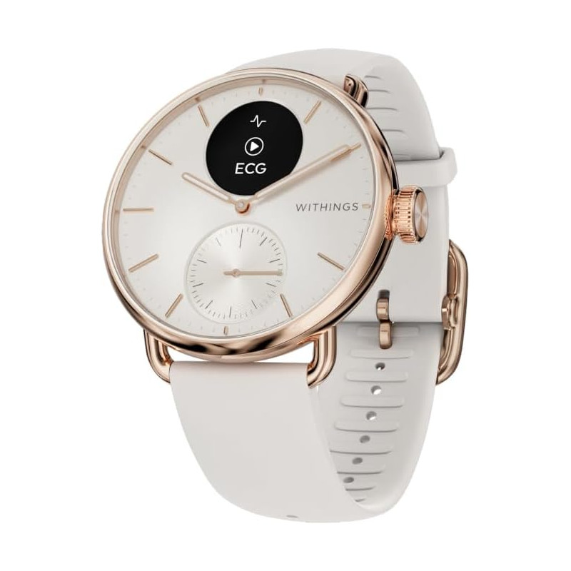 Withings scanwatch 2 - montre connectée, ecg, spo2, température, suivi du sommeil, santé respiratoire, activités, calories, étan