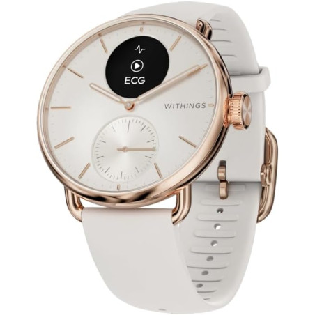 Withings scanwatch 2 - montre connectée, ecg, spo2, température, suivi du sommeil, santé respiratoire, activités, calories, étan