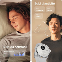 Withings ScanWatch 2 - Montre connectée, ECG, SpO2, température, Suivi du Sommeil, santé respiratoire, activités, Calories, étan