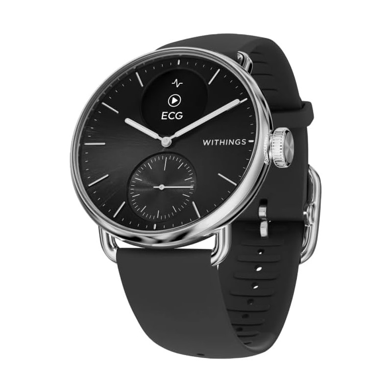 Withings ScanWatch 2 - Montre connectée, électrocardiogramme ECG, SpO2, température, Suivi du Sommeil, santé respiratoire, activ