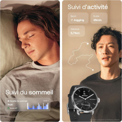Withings ScanWatch 2 - Montre connectée, électrocardiogramme ECG, SpO2, température, Suivi du Sommeil, santé respiratoire, activ