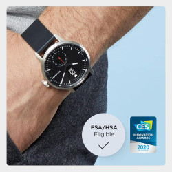 Withings Scanwatch - Montre Connectée Hybride avec ECG, Fréquence Cardiaque, SPO2 et Suivi du Sommeil, Smartwatch Sport, Podomet
