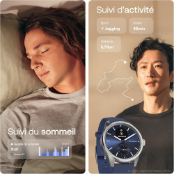 Withings ScanWatch 2 - Montre connectée, électrocardiogramme ECG, SpO2, température, Suivi du Sommeil, santé respiratoire, activ
