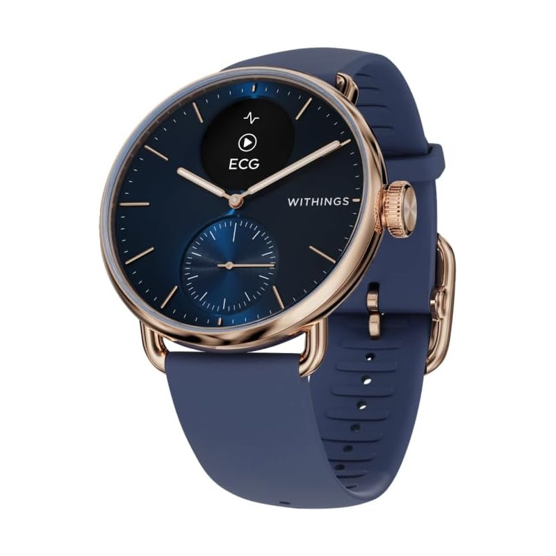 Withings ScanWatch 2 Montre intelligente hybride pour homme et femme – ECG, SPO2, surveillance de la température, sommeil, santé