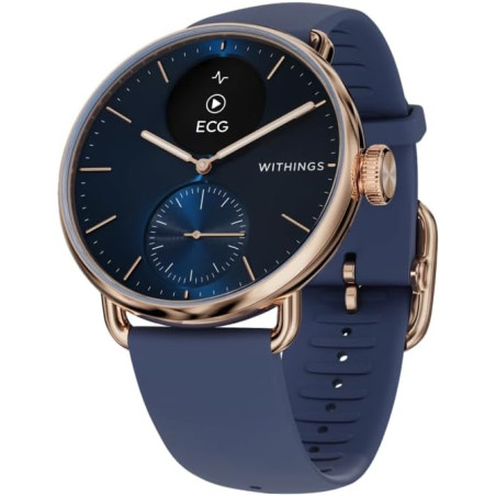 Withings ScanWatch 2 Montre intelligente hybride pour homme et femme – ECG, SPO2, surveillance de la température, sommeil, santé