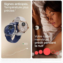Withings ScanWatch 2 - Montre connectée, ECG, SpO2, température, Suivi du Sommeil, santé respiratoire, activités, Calories, étan