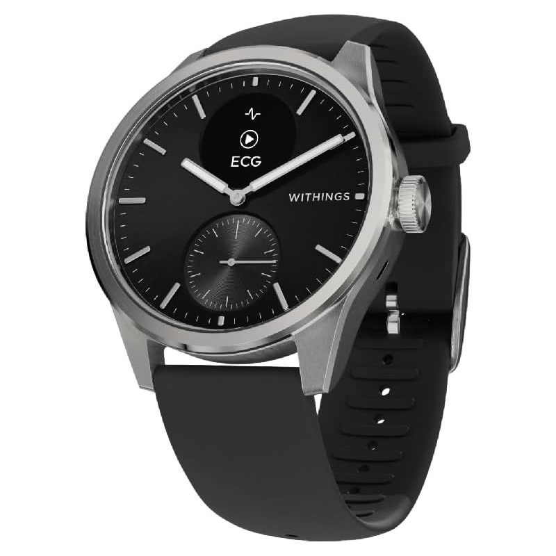 Withings ScanWatch 2 - Montre connectée, électrocardiogramme ECG, SpO2, température, Suivi du Sommeil, santé respiratoire, activ