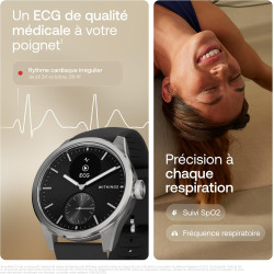 Withings ScanWatch 2 - Montre connectée, électrocardiogramme ECG, SpO2, température, Suivi du Sommeil, santé respiratoire, activ