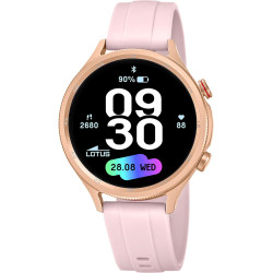 LOTUS Smartwatch Homme Femme - Montre Connectée Unisexe Bracelet Silicone - Étanche IP65 - Commande Vocale IA, Musique, Podomètr