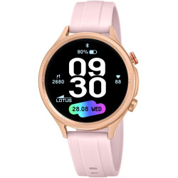 LOTUS Smartwatch Homme Femme - Montre Connectée Unisexe Bracelet Silicone - Étanche IP65 - Commande Vocale IA, Musique, Podomètr